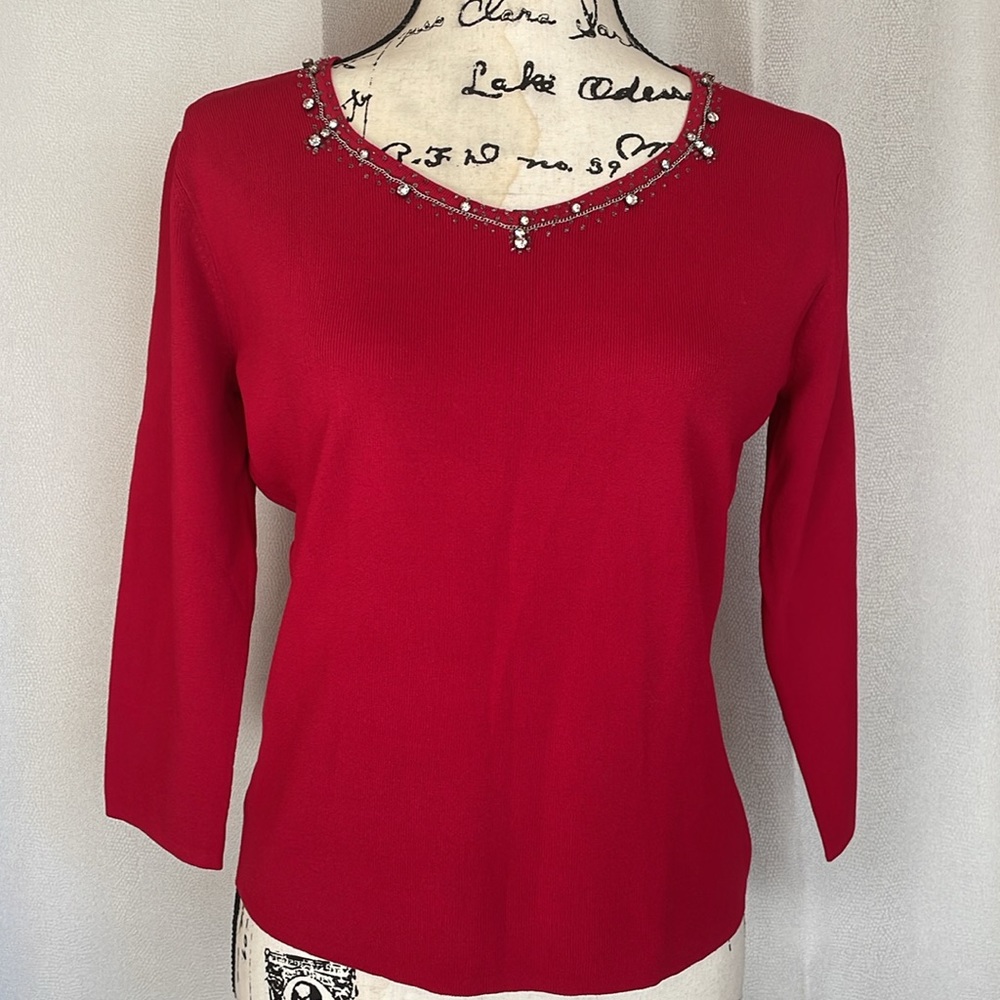 Beautiful Jewel Neck Sweater